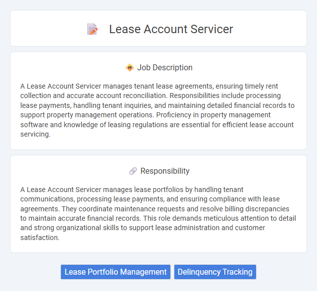 Lease Account Servicer Job Description and Career Detail