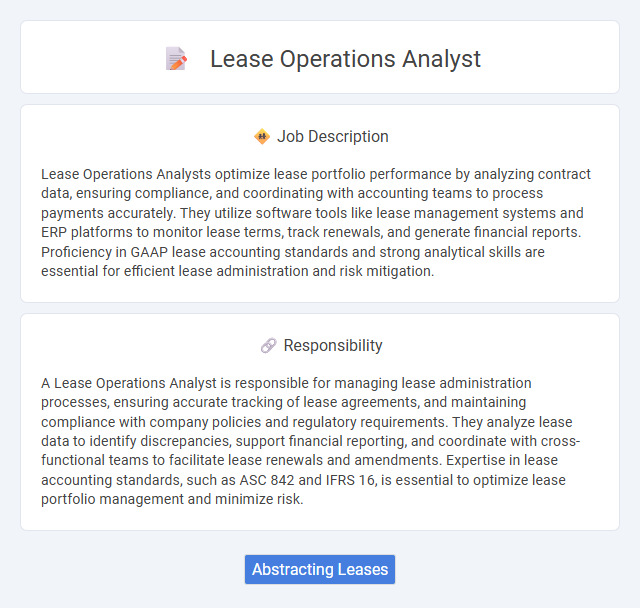 Lease Operations Analyst Job Description and Career Detail