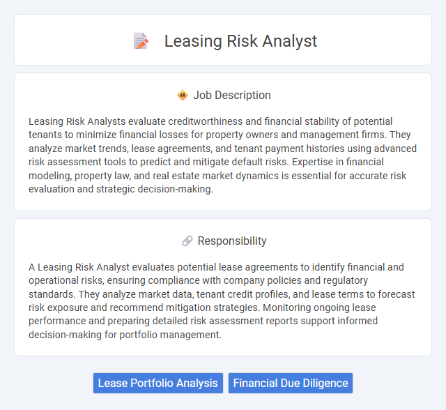 Leasing Risk Analyst Job Description and Career Detail