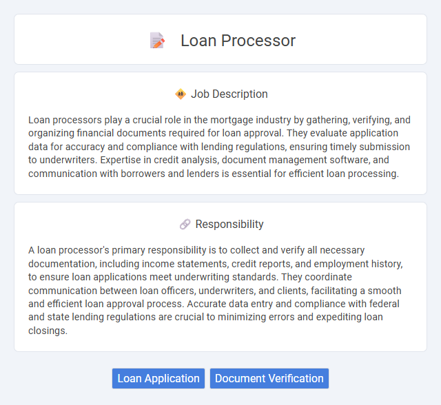 Loan Processor Job Description and Career Detail