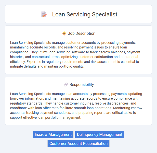 Loan Servicing Specialist Job Description and Career Detail