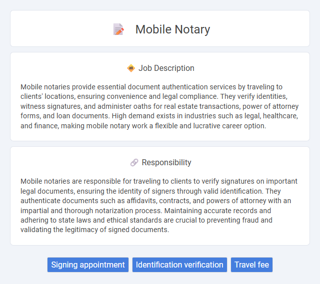Mobile Notary Job Description and Career Detail