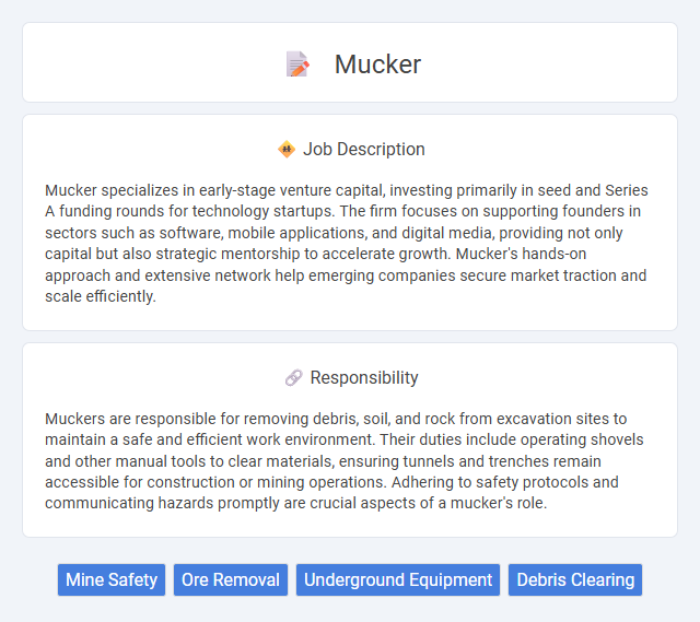 Mucker Job Description and Career Detail