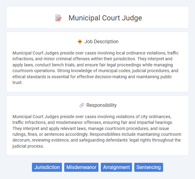 Municipal Court Judge Job Description and Career Detail