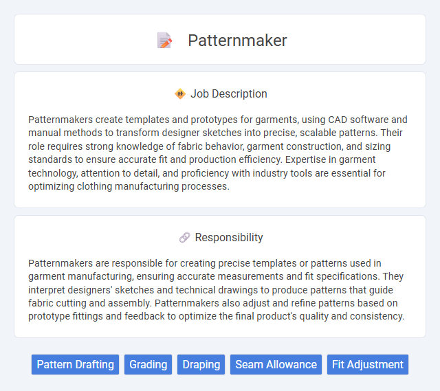 Patternmaker Job Description and Career Detail