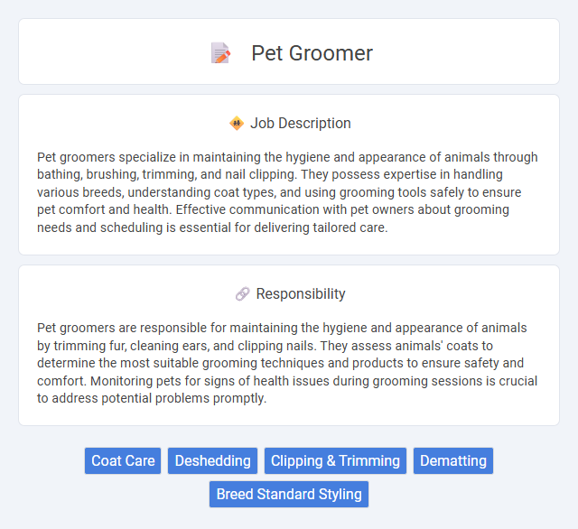 Pet Groomer Job Description and Career Detail