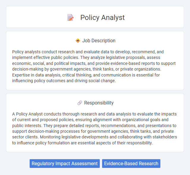 Policy Analyst Job Description and Career Detail