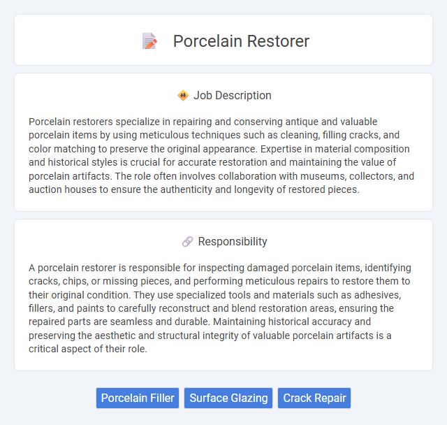 Porcelain Restorer Job Description and Career Detail