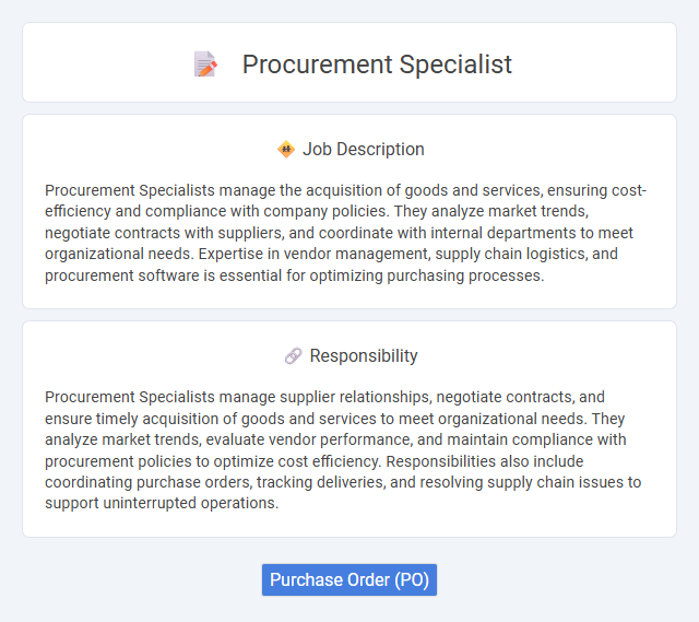 Procurement Specialist Job Description and Career Detail