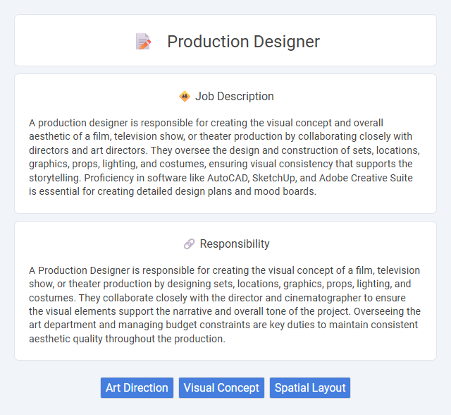 Production Designer Job Description and Career Detail