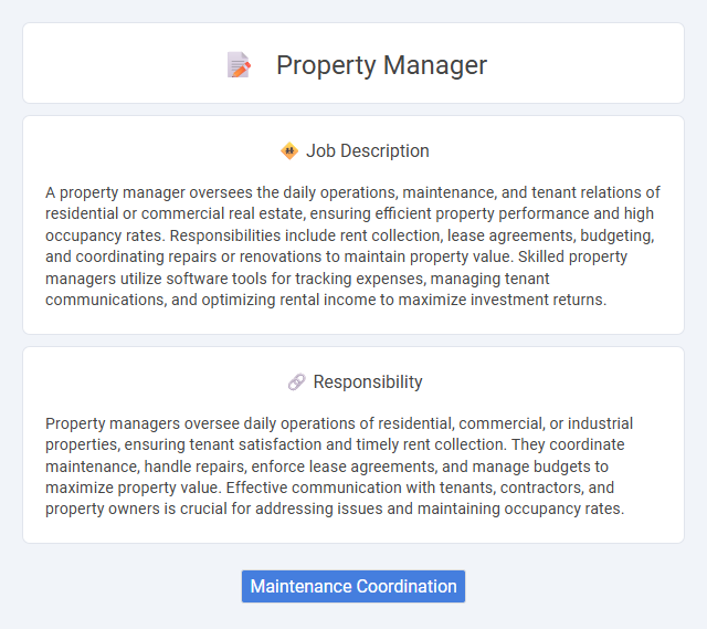 Property Manager Job Description and Career Detail