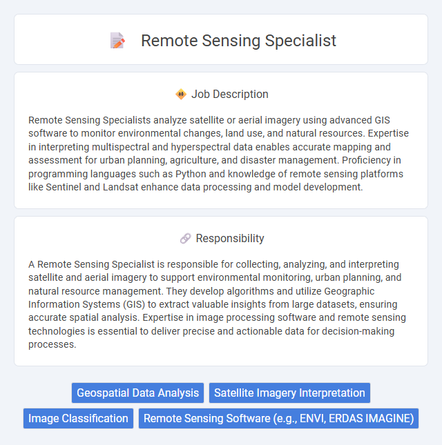 Remote Sensing Specialist Job Description and Career Detail