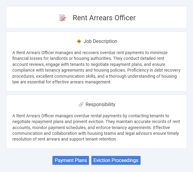 Rent Arrears Officer Job Description and Career Detail