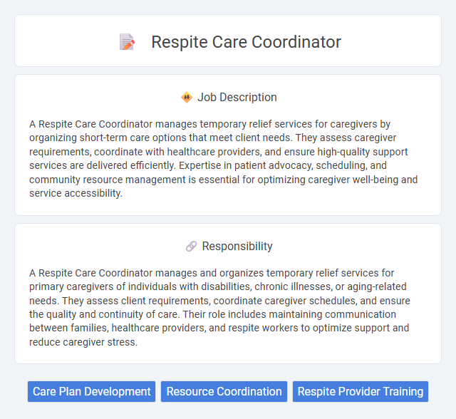 Respite Care Coordinator Job Description and Career Detail