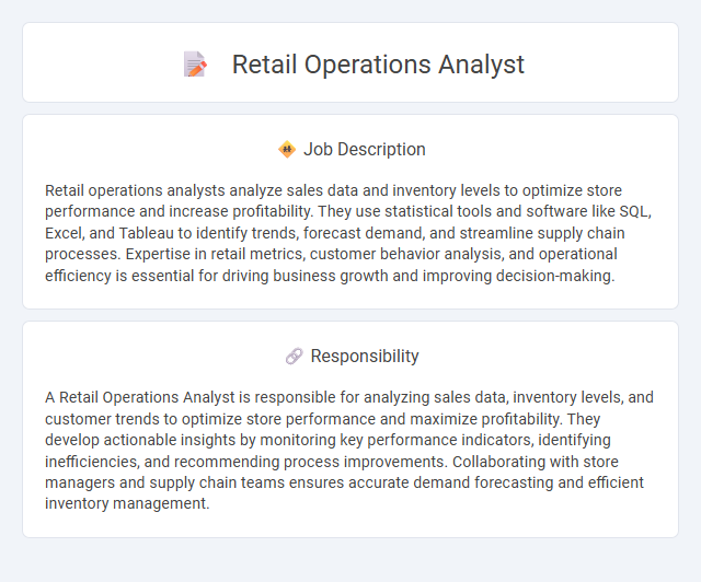 Retail Operations Analyst Job Description and Career Detail
