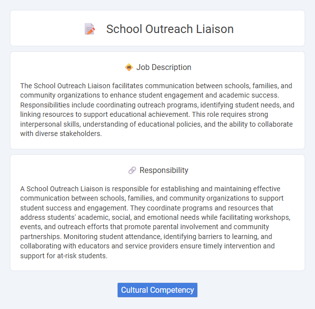 School Outreach Liaison Job Description and Career Detail