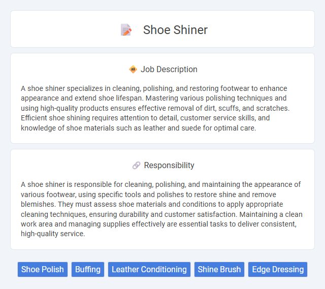 Shoe Shiner Job Description and Career Detail