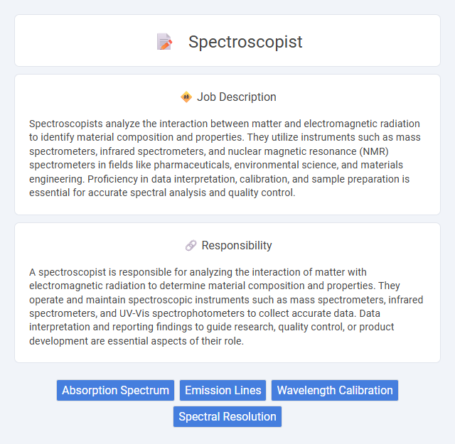 Spectroscopist Job Description and Career Detail
