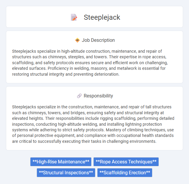 Steeplejack Job Description and Career Detail