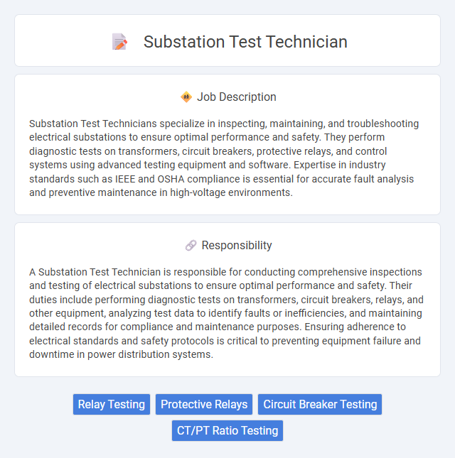 Substation Test Technician Job Description and Career Detail