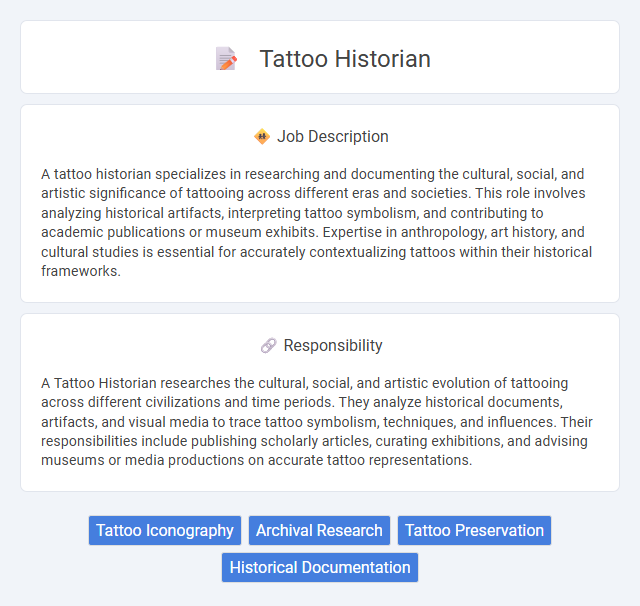 Tattoo Historian Job Description and Career Detail