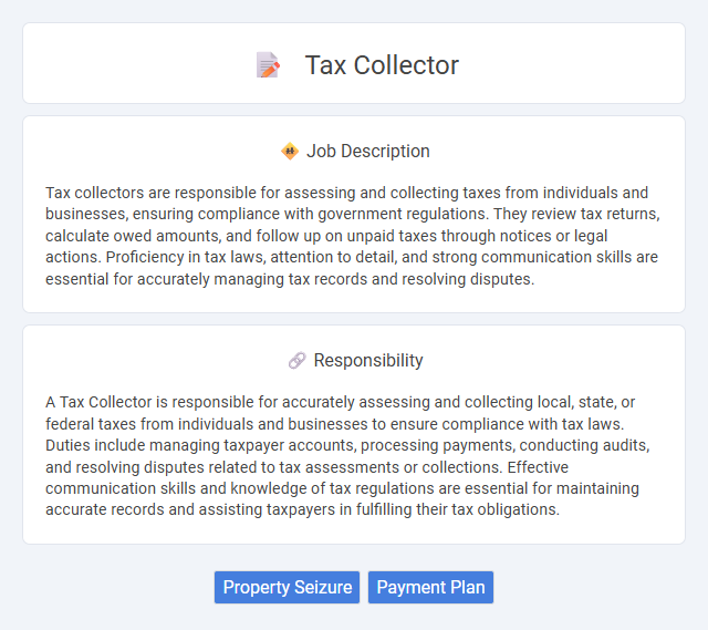 Tax Collector Job Description and Career Detail