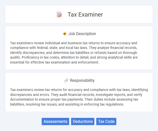 Tax Examiner Job Description and Career Detail