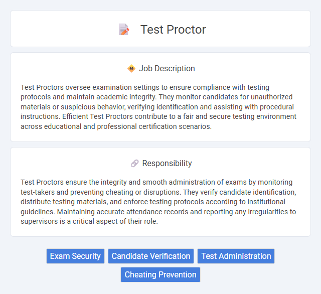 Test Proctor Job Description and Career Detail