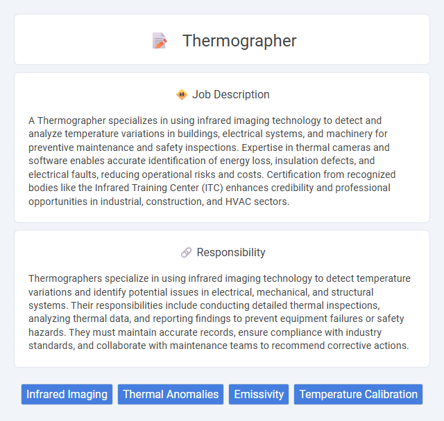 Thermographer Job Description and Career Detail