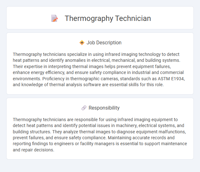 Thermography Technician Job Description and Career Detail
