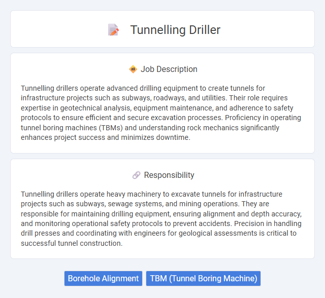Tunnelling Driller Job Description and Career Detail