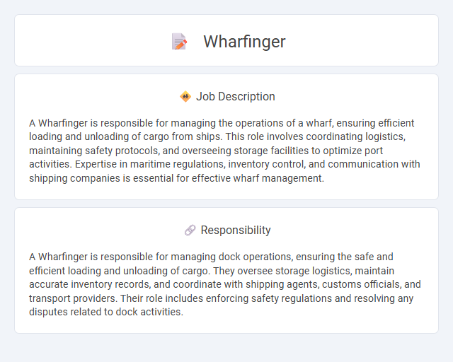 Wharfinger Job Description and Career Detail