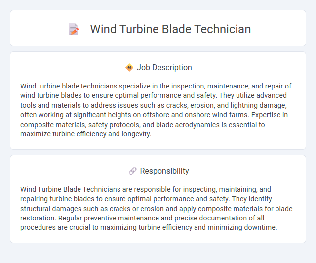 Wind Turbine Blade Technician Job Description and Career Detail