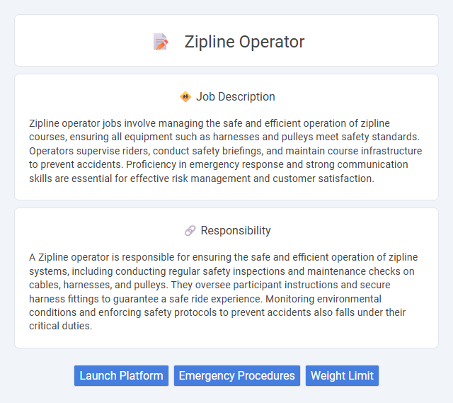 Zipline Operator Job Description and Career Detail