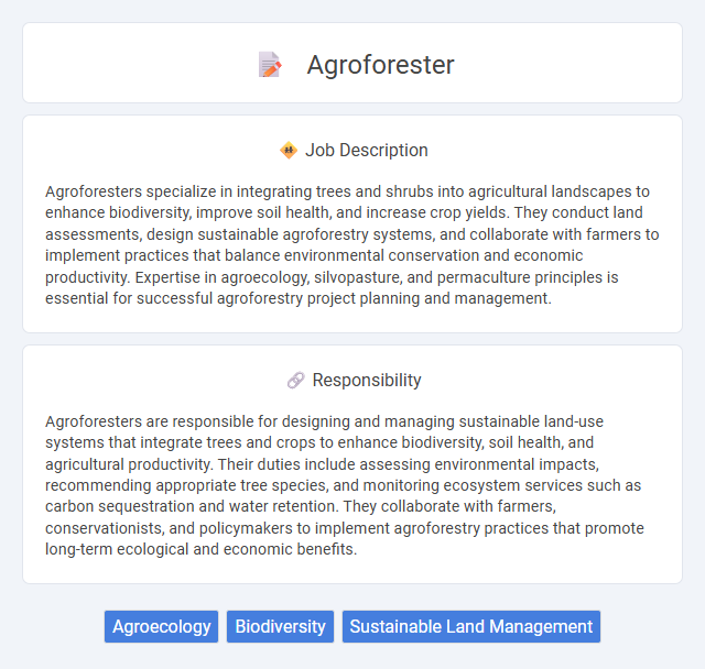 Agroforester Job Description and Career Detail