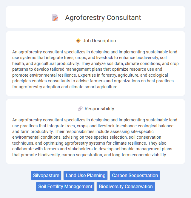 Agroforestry Consultant Job Description and Career Detail