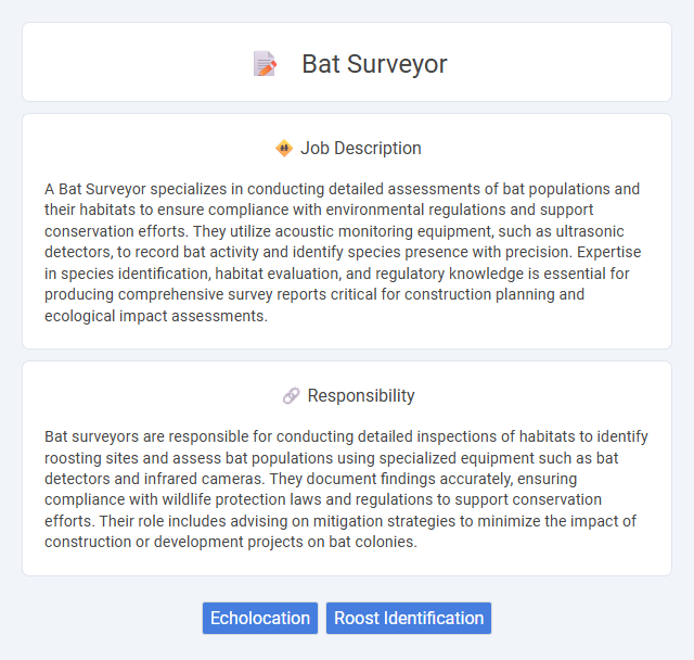 Bat Surveyor Job Description and Career Detail