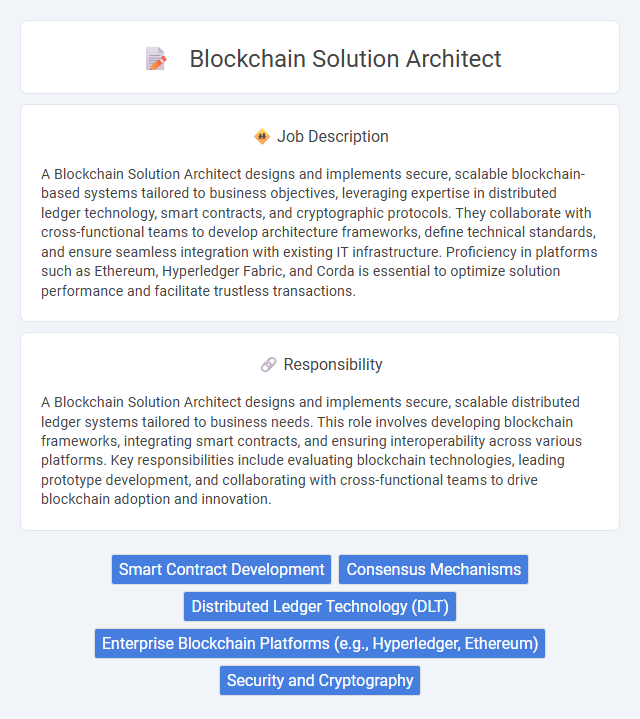 Blockchain Solution Architect Job Description and Career Detail
