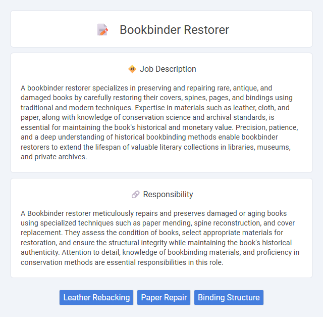 Bookbinder Restorer Job Description and Career Detail