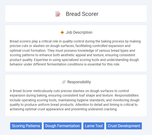 Bread Scorer Job Description and Career Detail