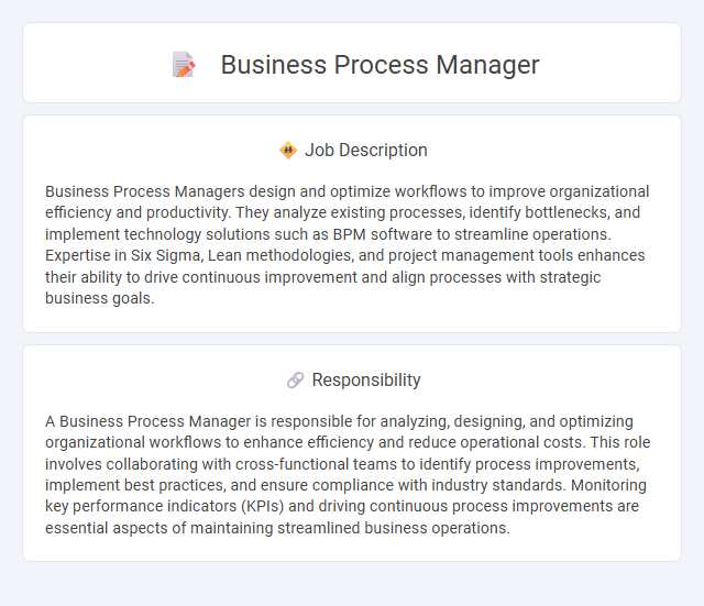Business Process Manager Job Description and Career Detail