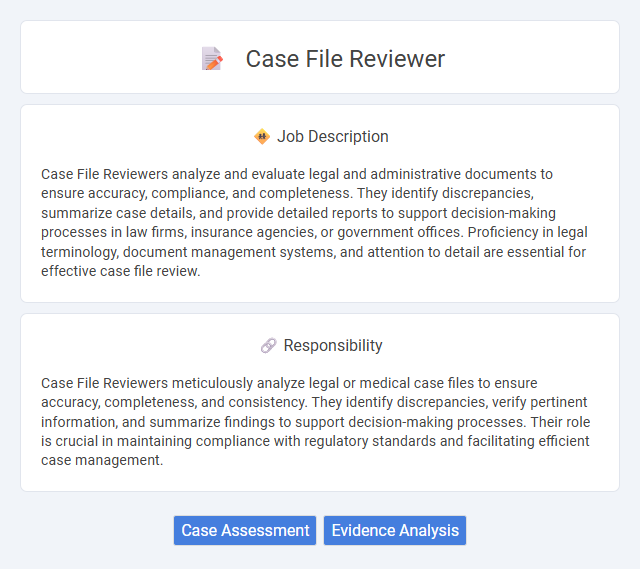Case File Reviewer Job Description and Career Detail