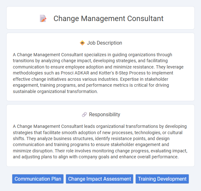 Change Management Consultant Job Description and Career Detail