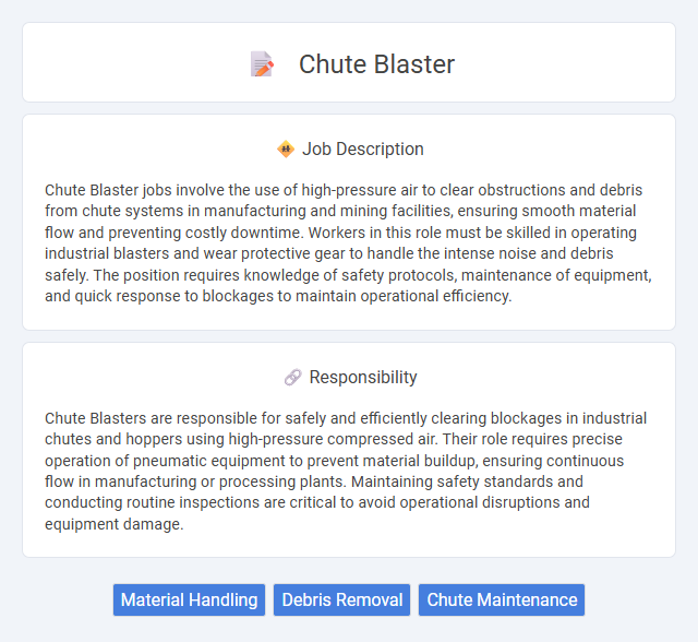 Chute Blaster Job Description and Career Detail