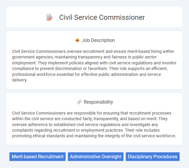 Civil Service Commissioner Job Description and Career Detail