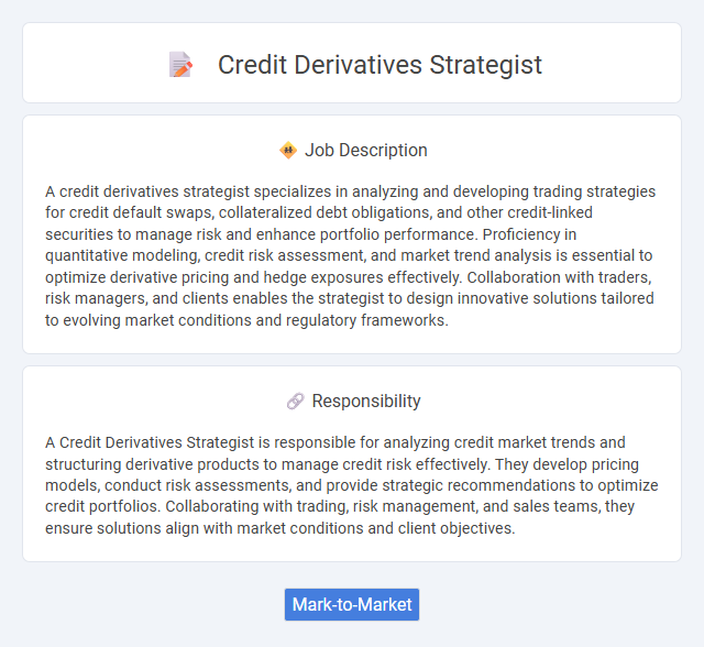 Credit Derivatives Strategist Job Description and Career Detail