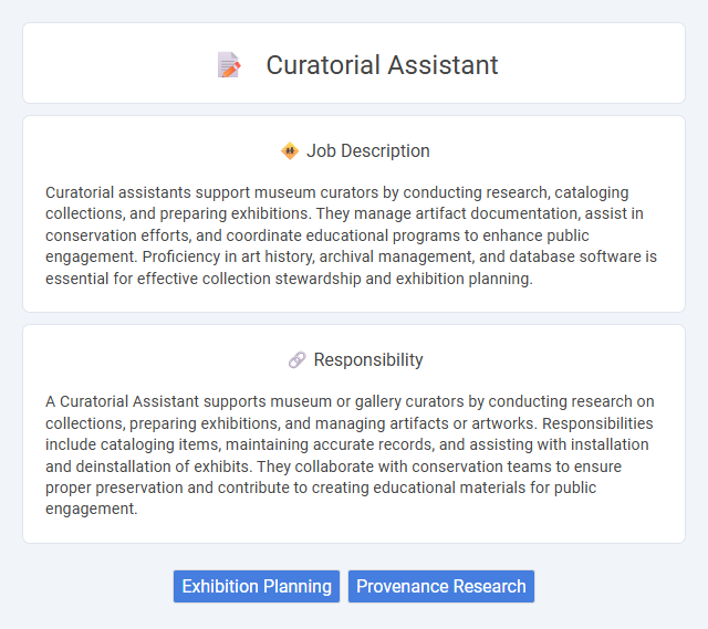 Curatorial Assistant Job Description and Career Detail