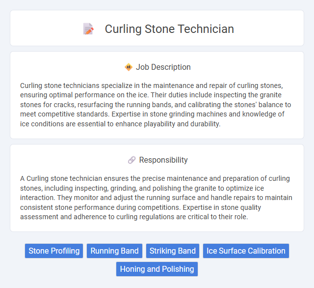 Curling Stone Technician Job Description and Career Detail
