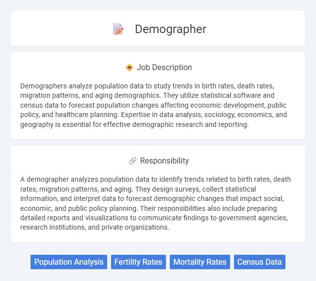 Demographer Job Description and Career Detail