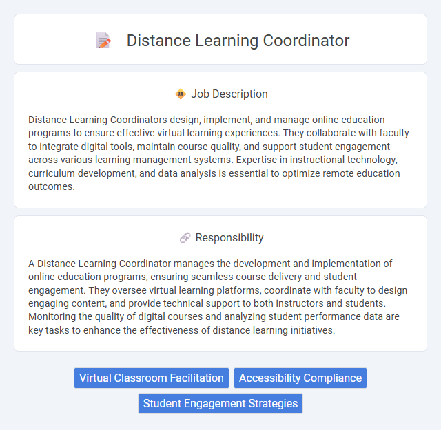 Distance Learning Coordinator Job Description and Career Detail